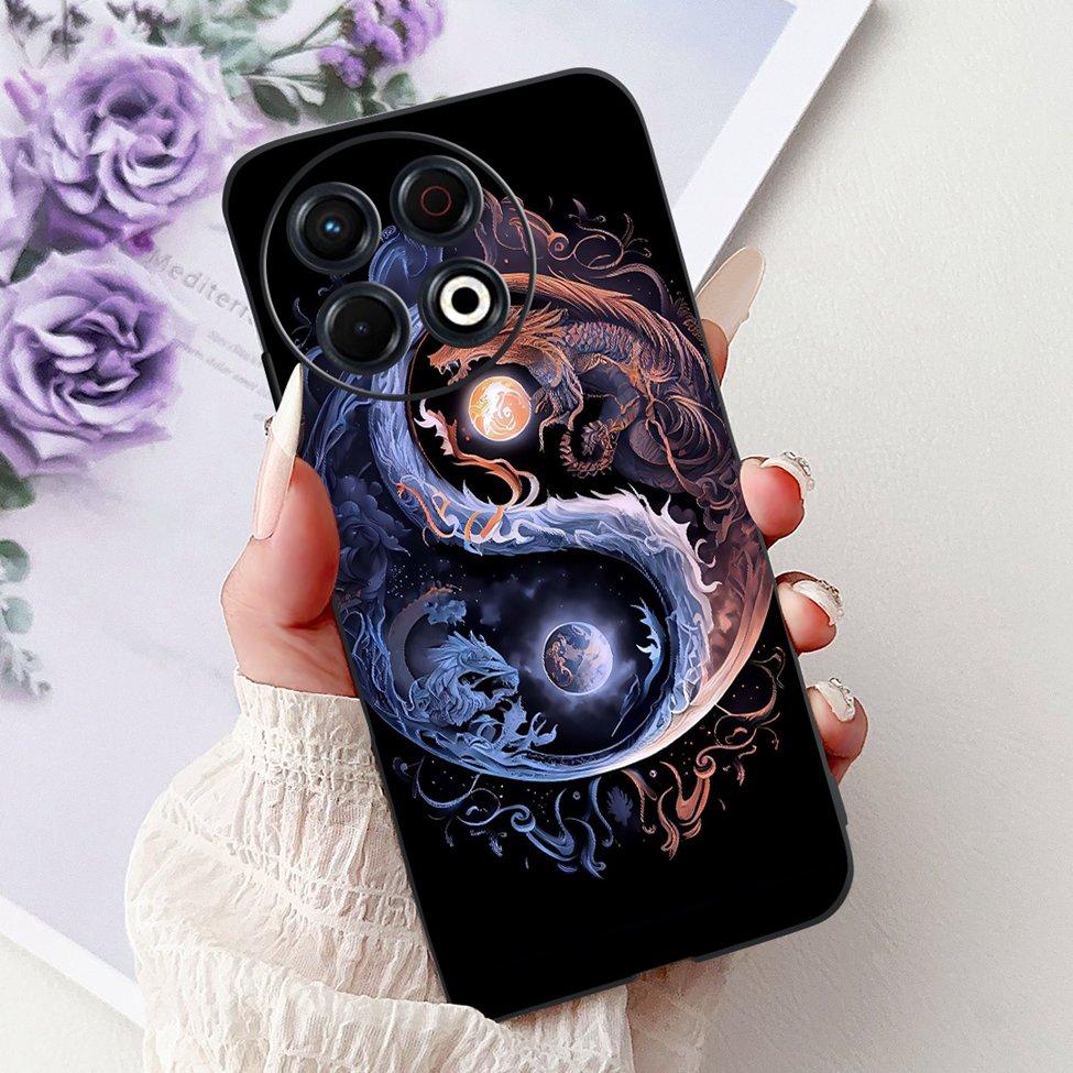 Voor Techno Spark 30 Pro 4G KL7 Cover Voor Tecno Spark 30 Pro 4G Hoesje Luxe Vlinder Liefde Mode Bloemen Cool Leeuw Schattig Geschilderd