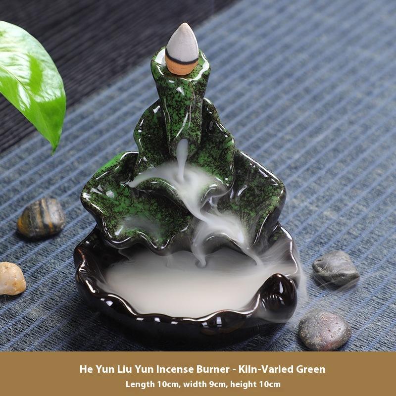 

Подставка для благовоний Керамическая курильница для благовоний Креативные украшения для курильницы для благовоний с обратным потоком