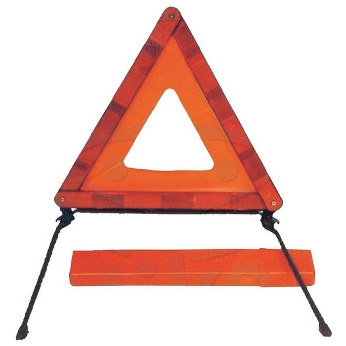 Mini triangle de présignalisation - IWH - ECE R27 - 15x24x2 cm - Compact - Sécurité routière - Facile à ranger