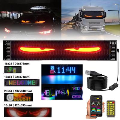 RGB Auto Saugnapf Weiche Bildschirmanzeige LED Fernbedienung App-Steuerung USB-Buchse PU Wasserdicht und Hitzebeständig
