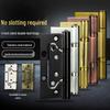 Black Lotus Stainless Steel 4-Inch Piano Hinge - Mortise-Free, Thickened, for Wood and Room Doors.