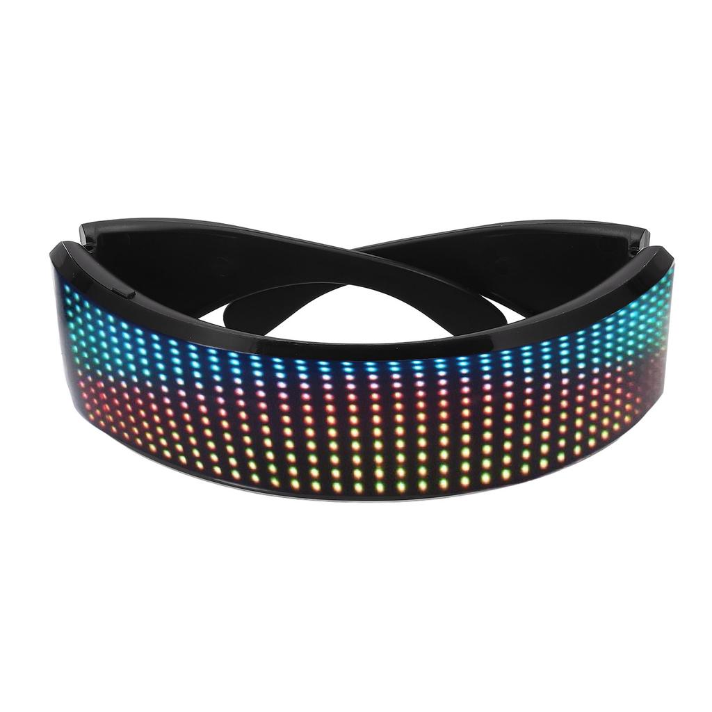 LED Glasses Bluetooth APP Controlled Customizable RGB Light Up Glasses for Cosplay Party Music Festi