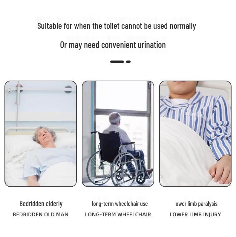 Silicone Wearable Urine Collector for Men, Women, and Elderly Bedridden Users