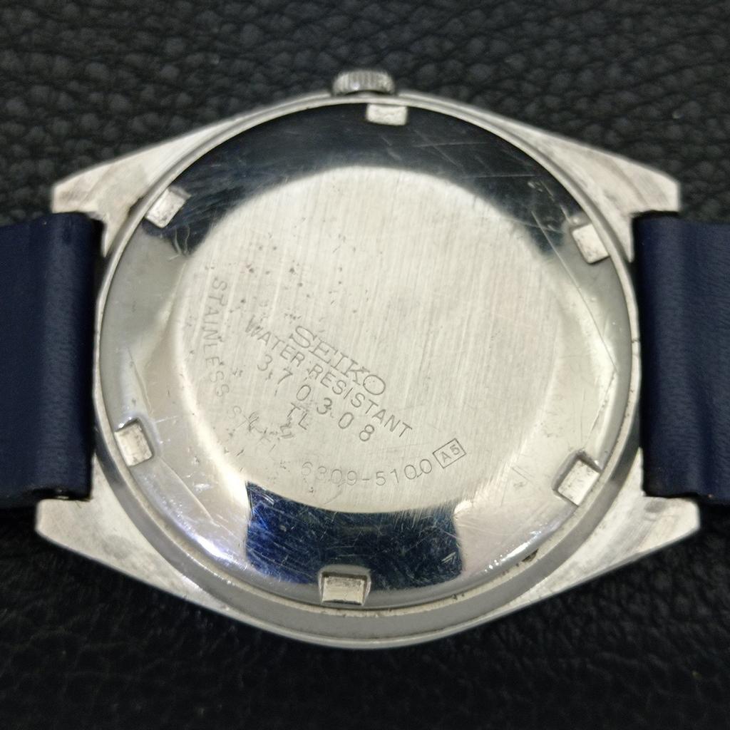 SEIKO 5 AUTOMATIC 6309A JAPAN MENS VINTAGE ARABIC BLUE DIAL WATCH a701663-5 R206c-a701663