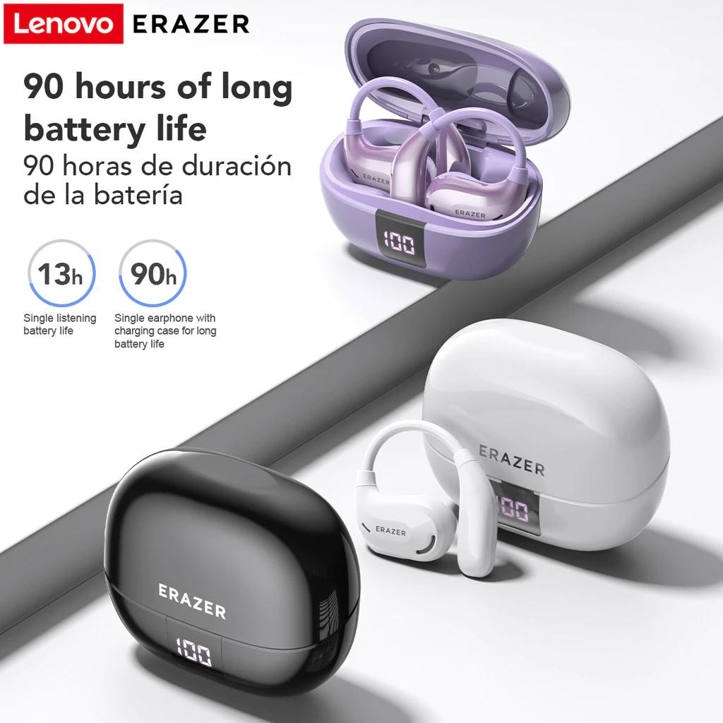 Lenovo Auriculares inalámbricos Bluetooth ERAZER XT66 PRO OWS con micrófono, auriculares deportivos con función de traducción.