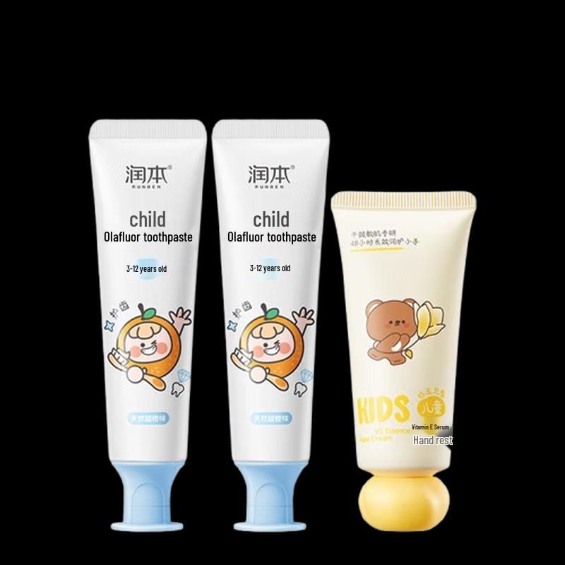

Runben Kids Anti-Cavity Toothpaste and Hand Cream Set