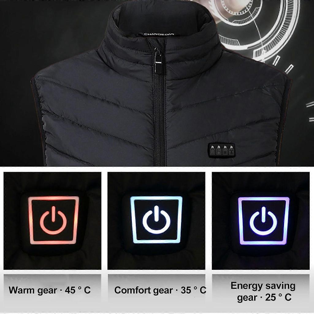 Winter Heated Vest Winter Jacket Usb Electric Heating Vest Heated Winter Vest For Outdoor Skiing