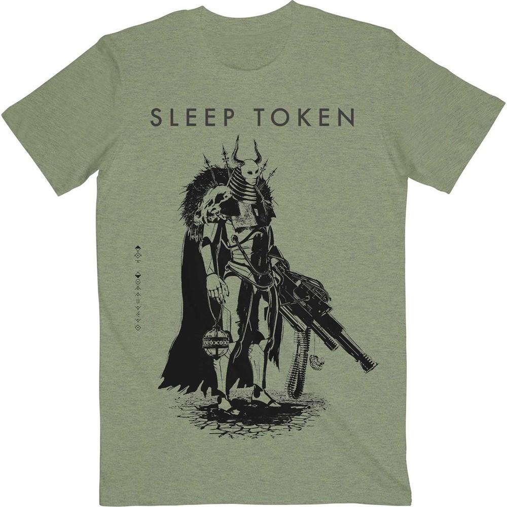 

Men s Sleep Token The Summoning Slim Fit T-shirt Olive 3XL