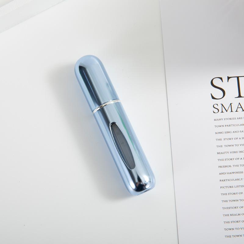 Portable 5ml Perfume Sub-bottling Press Small Window Self-pumping Spray Bottle Bottom Straight Into Travel Perfume Bottle