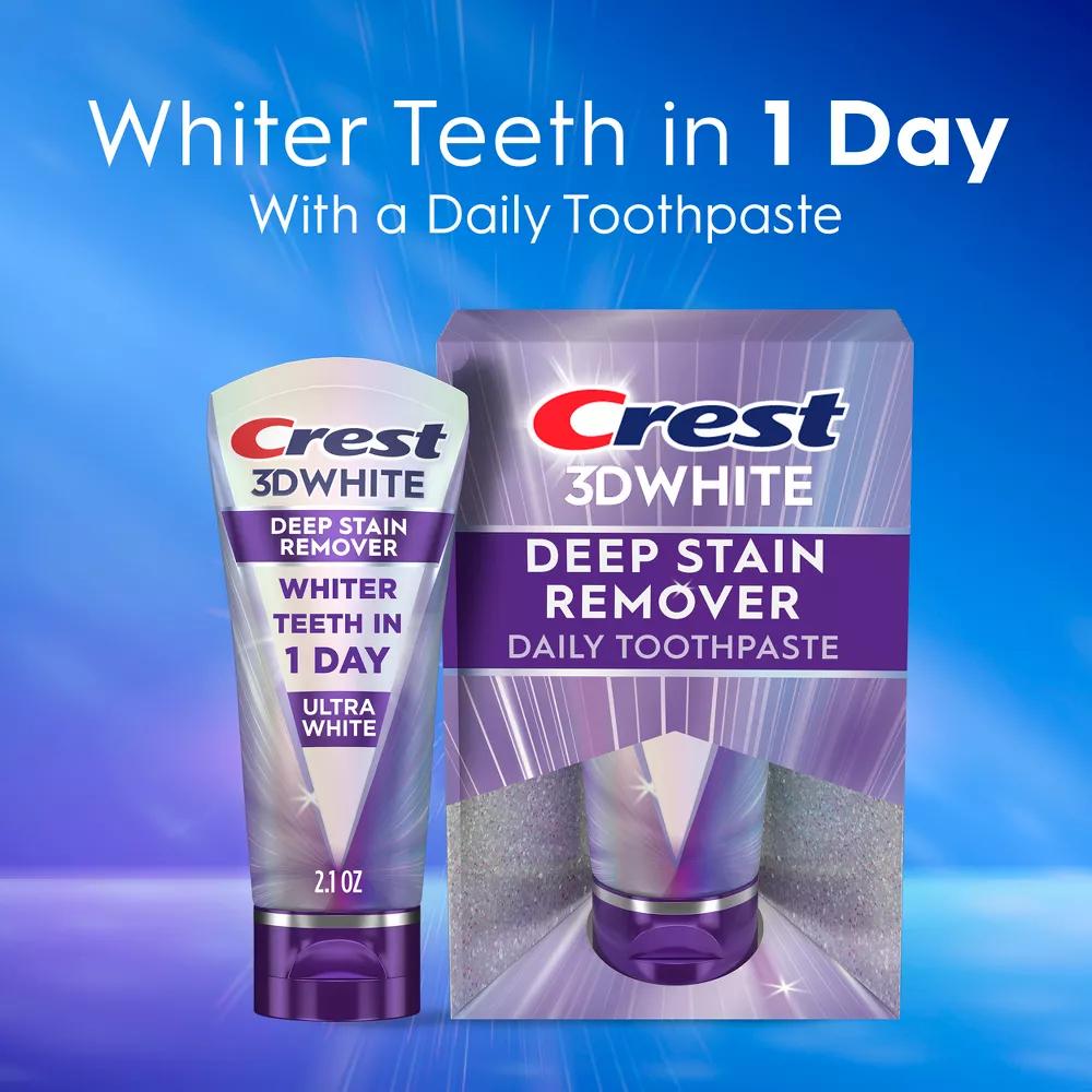 Intensely Whitening Mint Toothpaste Crest 3Dwhite Brilliance 59G