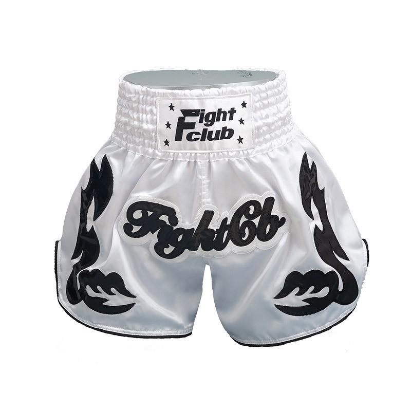 Breathable Muay Thai Shorts Cycling Jersey Training Fight Satin Unisex