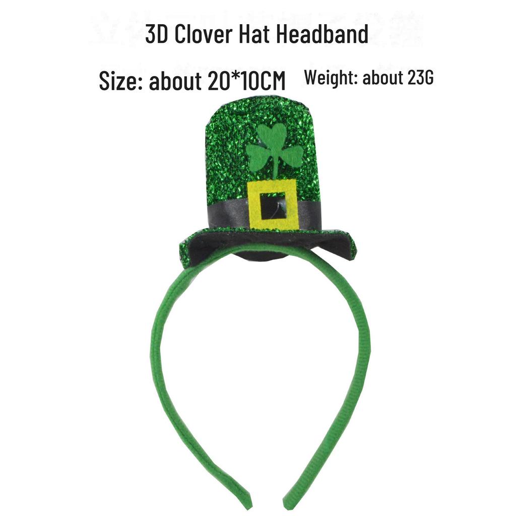 Shamrock Sequin Green Bow Headband for St. Patrick's Day