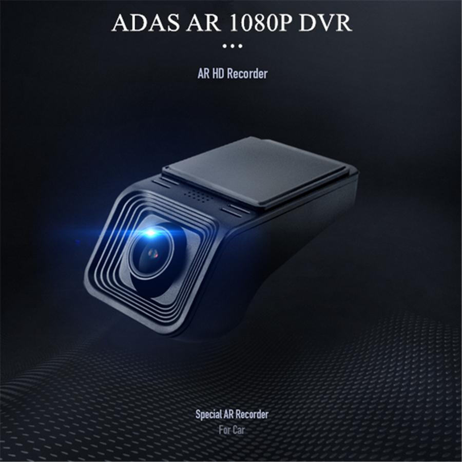 Car DVR USB Driving Recorder Single Lens Dash Camera ADAS Wide Angle Night Visio