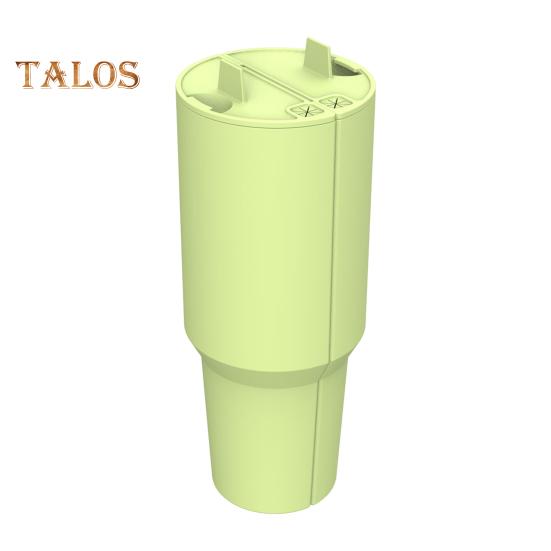 Silicone 2-in-1 Cup Liner for 40 Oz Cup Creative Drink Separator Stylish Emerald Design Food-Grade Reusable Liner for Party