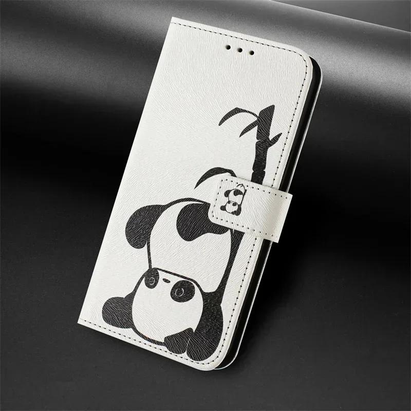 Pixel 9 Etui for Google Pixel 9 Pro XL Flip Funda Google Pixel 8a 7a 6a 8 Pro 5a 4a 5G Painted Pattern Leather Wallet Phone Case