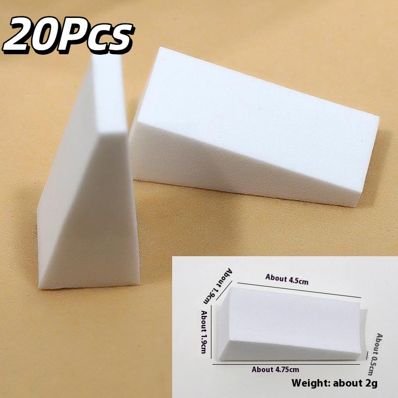 

20/50 шт. Белая треугольная мягкая губка Кисть для ногтей Градиентный эффект Гель для рисования Инструмент для окрашивания гало Кисть для DIY Маникюра Макияжная губка