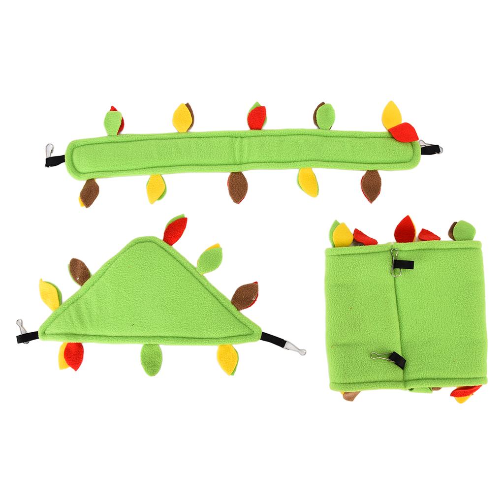 3 Stück Vogelnest Hängematte Hängenest Hängender Tunnel für Gleithörnchen Eichhörnchen Hamster Spielen Schlafen