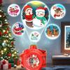 1-5PCS Projection Christmas Watch LED Glowing Kids Watch Fun Toy Trendy Accessory with Multiple Patterns Birthday Christmas Gift