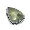 Natural Moss Prehnite Gemstone 925 Sterling Silver Jewelry Ring Size 9 A7e92