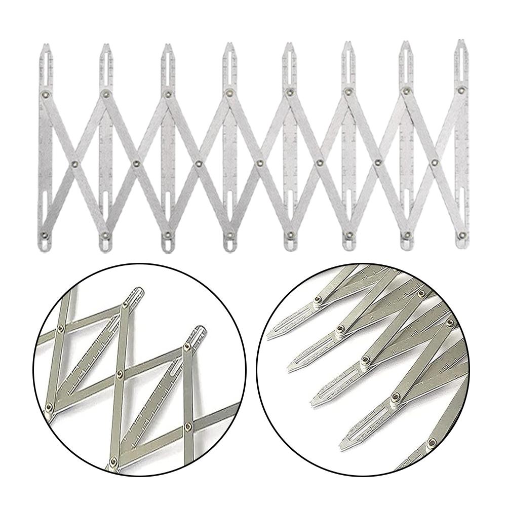 For Travel Crafting Sewing Gauge Button Spacing Tool Expandable Sewing Gauge Accessory Gauge Metal Construction