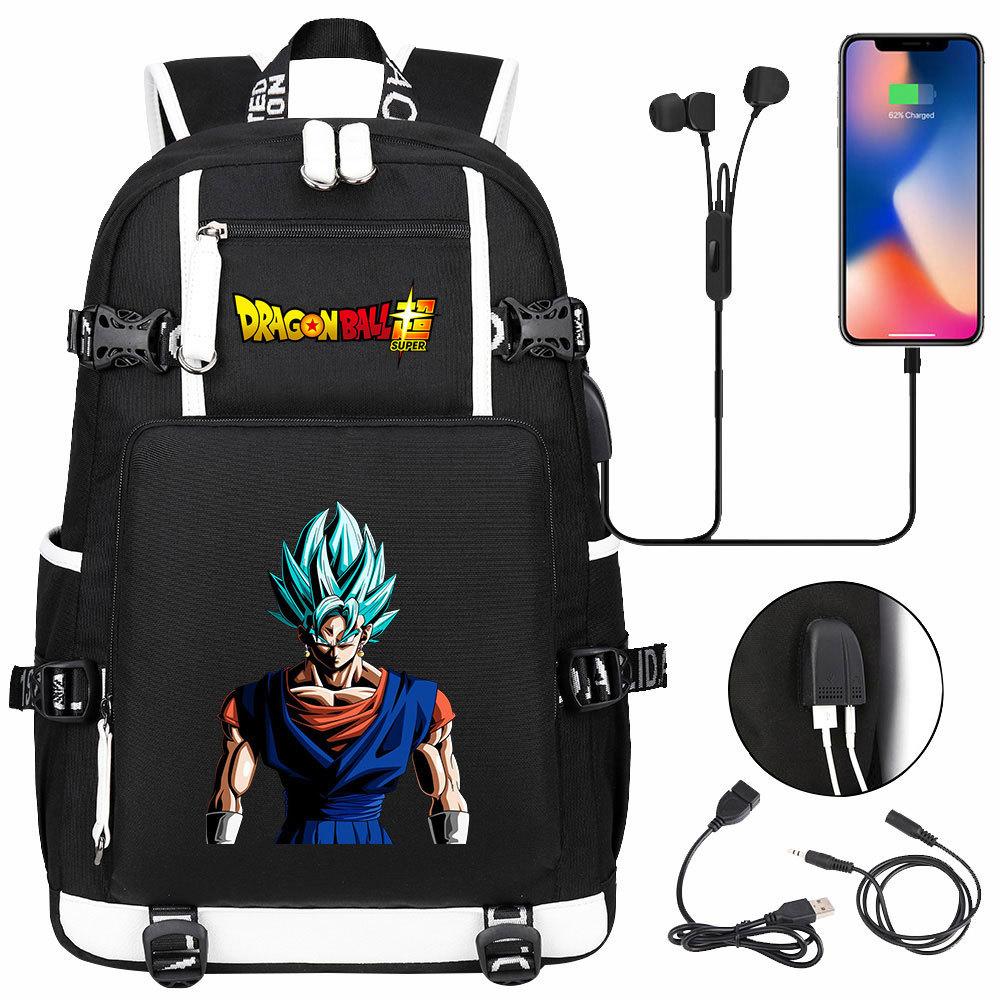 Riman Dragon Ball Wukong USB Teen Student School Bag Men's and Women's Leisure Large Capacity Travel Backpack