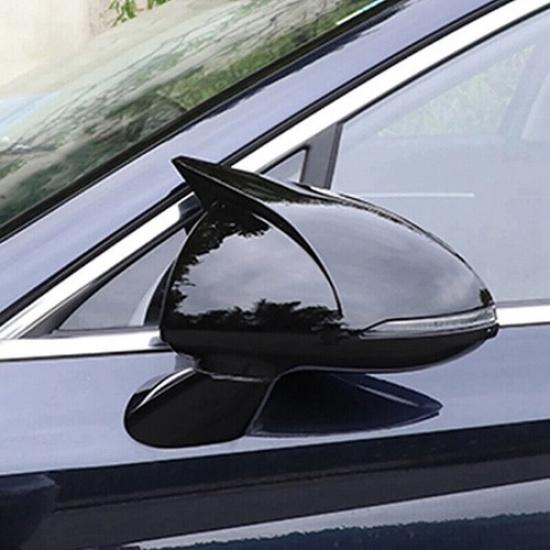Gloss Black Rear View Side Door Mirror Cover Trim For Hyundai Elantra 2016-