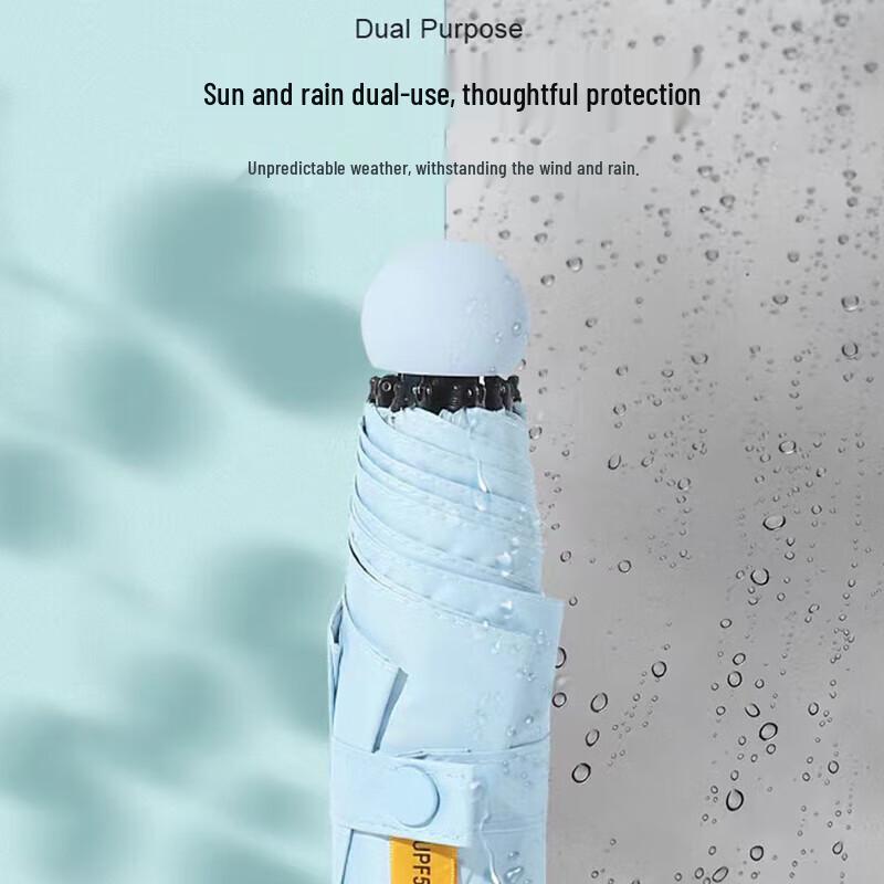 Senmoh 5-Fold Manual UV Sun & Rain Umbrella