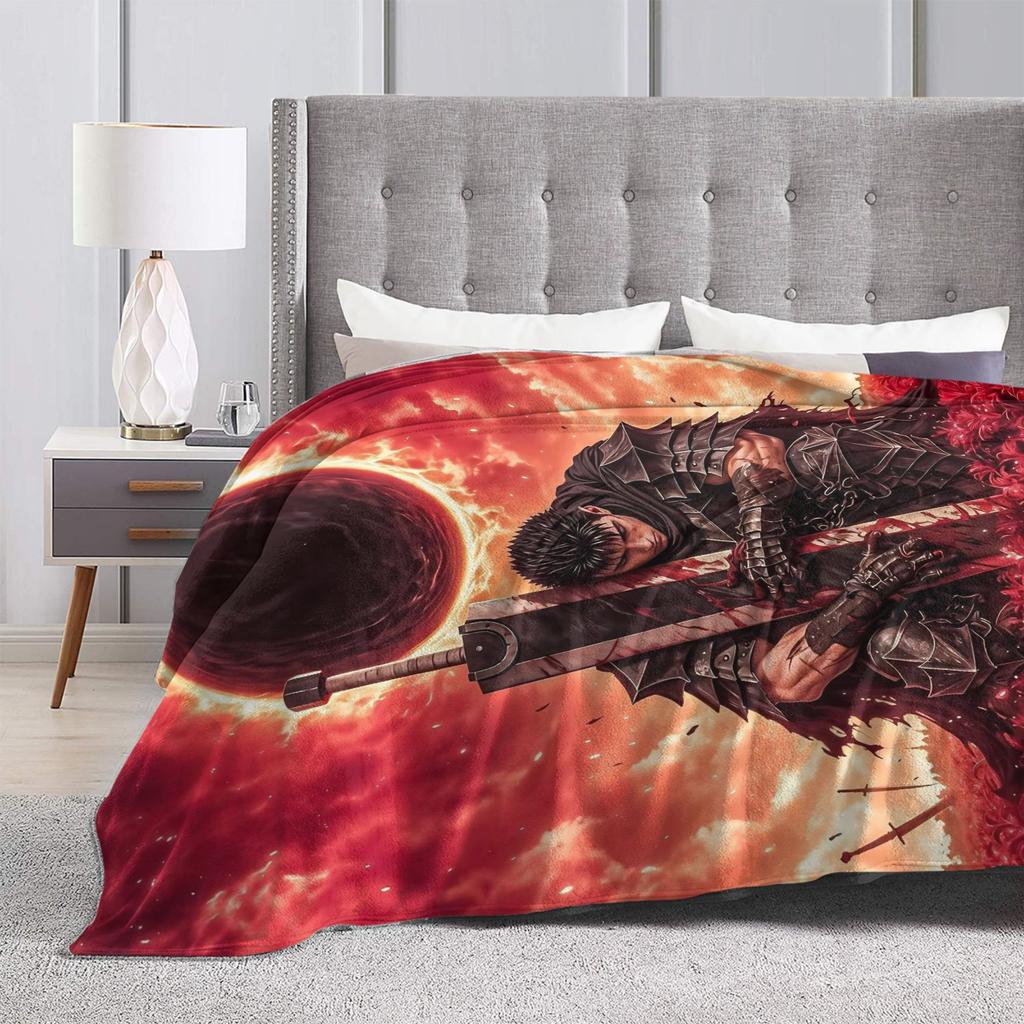 Berserks Blanket Super Soft Funny Plush Throw Blanket For Girls Boys Couch Bed Flannel Bedspread Bed Cover