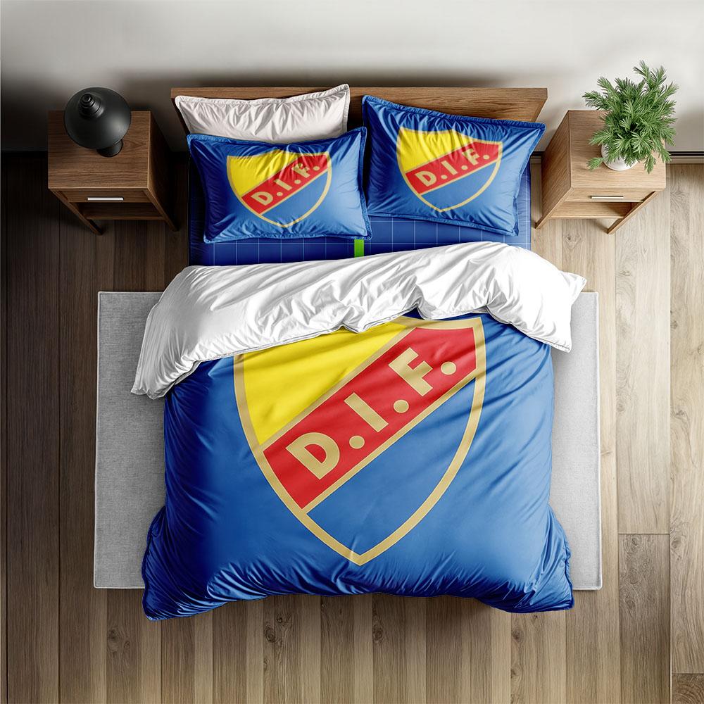 

Djurgårdens If Fotboll Duvet Cover Set King Queen Double Full Twin Single Size Bed Linen Set US Twin(172*218cm)3pcs
