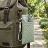 Double-layer Glasses Bag Grid Pattern Sunglasses Case Sunglasses Storage Bag  Eyewear Accessories