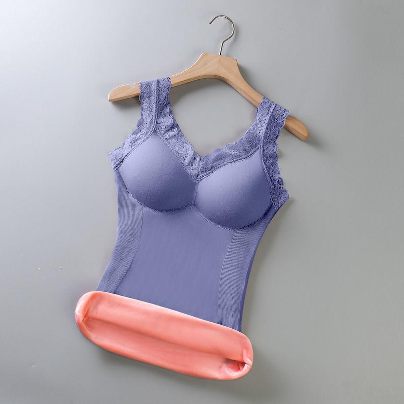 

Теплый жилет, женское кружевное нижнее белье на бретельках, утепленное бархатное сексуальное нижнее белье с мягкой подошвой, встроенная нагрудная накладка S