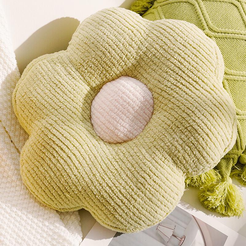 Covers Soft Plush Pumpkin Bohemian Green Knitted Pillow Covers with Tassels Floral Embroidery Cushion Pillow Home Decor Pillows