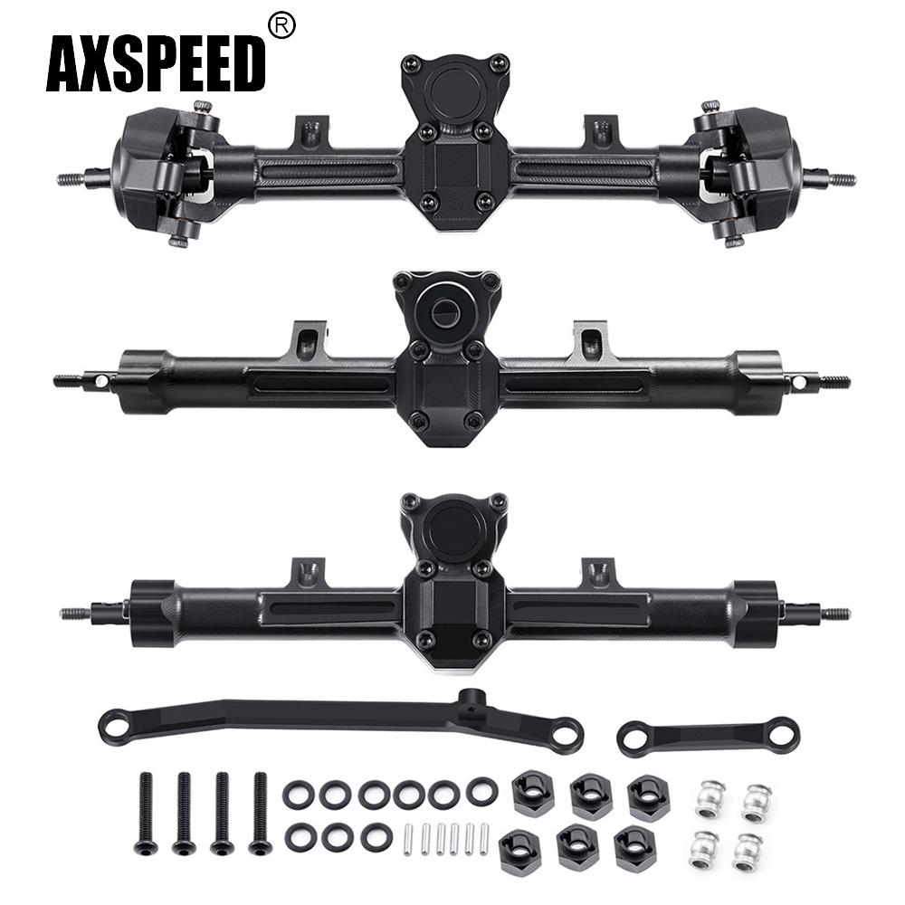 AXSPEED Front / Middle / Rear Alu Alloy Portal Axle for Axial SCX24 Deadbolt Wrangler C10 Gladiator Bronco 1/24 RC Car 6x6 Parts