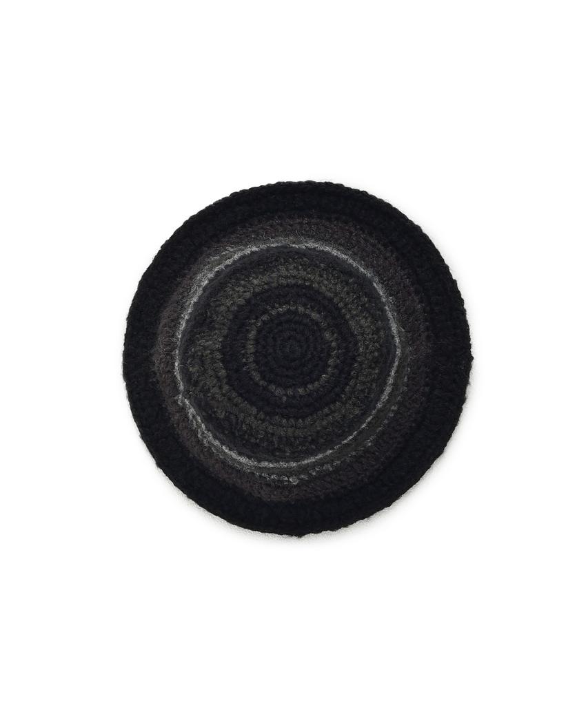 Belji Handpoke Knitted Beanie Black Gray