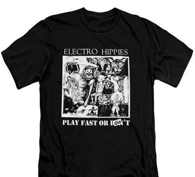 Electro Hippies Shirt Gothic Deathrock Goth Post Punk Musik Unisex T-Shirt