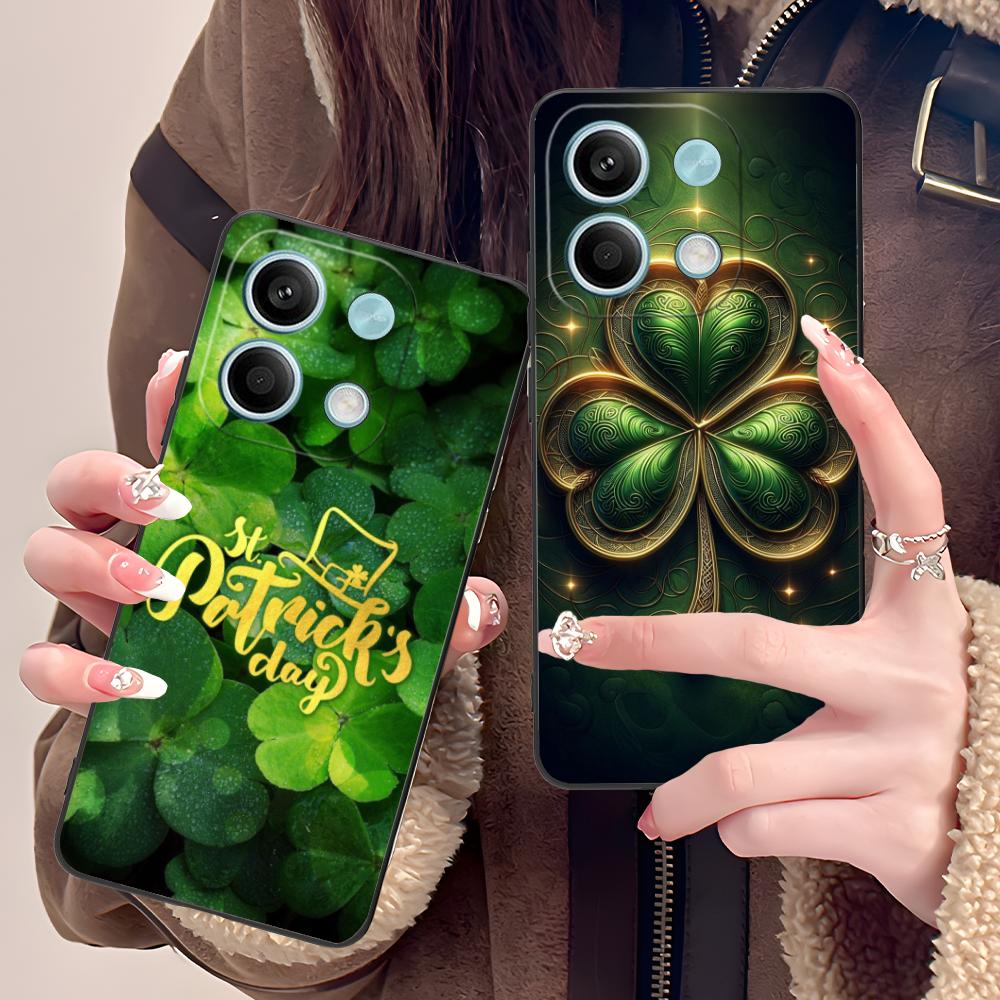 Saint Patrick's Day Mobile Phone Case for POCO M7 M6 M5 M4 M3 X7 X6 X5 X4 X3 Pro GT 5G Colorful Printing Cover Smartphone Pretty