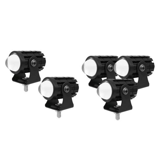 2/3Pcs Motorcycle Spotlight High Brightness Wide Angle Waterproof LED Aluminum Headlight