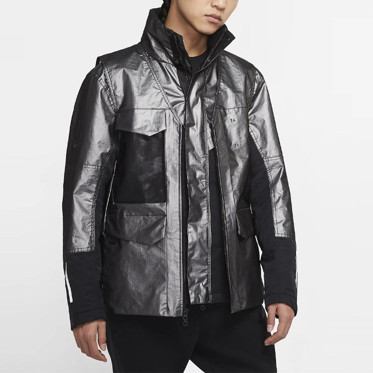 Nike Nsw Tech Pack Warm Sport Casual Windproof Waterproof 3-In-1 Cotton Jacket Men Outerwear Metallic-Silver CK0698-095