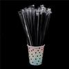 100Pc Clear Individually Wrapped Drinking Pp Straws Drinks Straws Party Supplies
