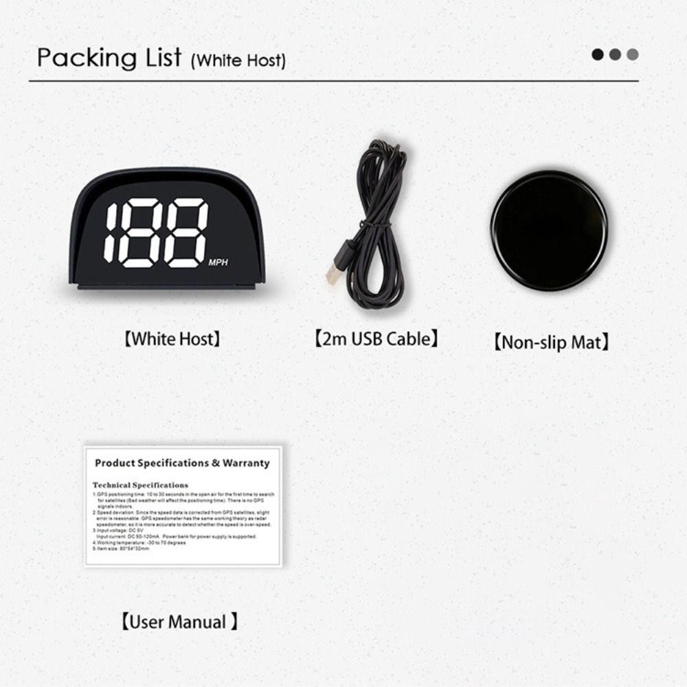 Versatile Compatibility GPS Digital Speedometer Plug&Play Vehicle Speed Meter Car Digital