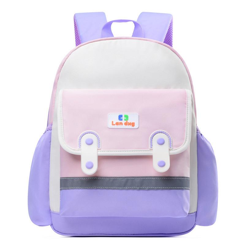 Cute Cartoon Oxford Cloth Kids Backpack Colorful Preschool Bag Unisex