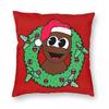 Mr Hankey Around The Christmas Tree South-Park Pillowcase Printed Fabric Cushion Cover Decorative Throw Pillow Case Cover Home