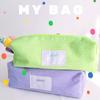 Large Capacity Pencil Bag Japanese Styles Pencil Case Pen Pouch Corduroy Pencil Pouch Pen Case School Office Supplies