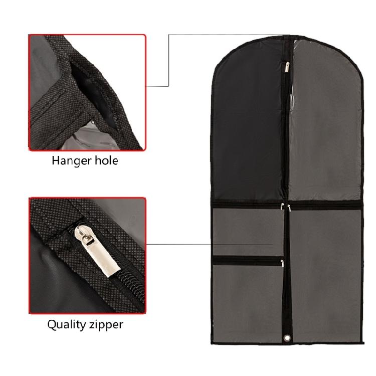 Foldable Kids Clothing Protectors with 5 Organizing Pockets Zippers Garment Bag Children Dancewear Clothes Hanging Cover