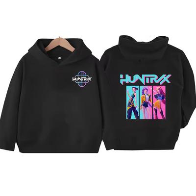 Dziecięce Bluzy i Bluzy KPop Demon Hunter Kreskówka Moda Dziecięca Casualowe Bluzy z Kapturem Top