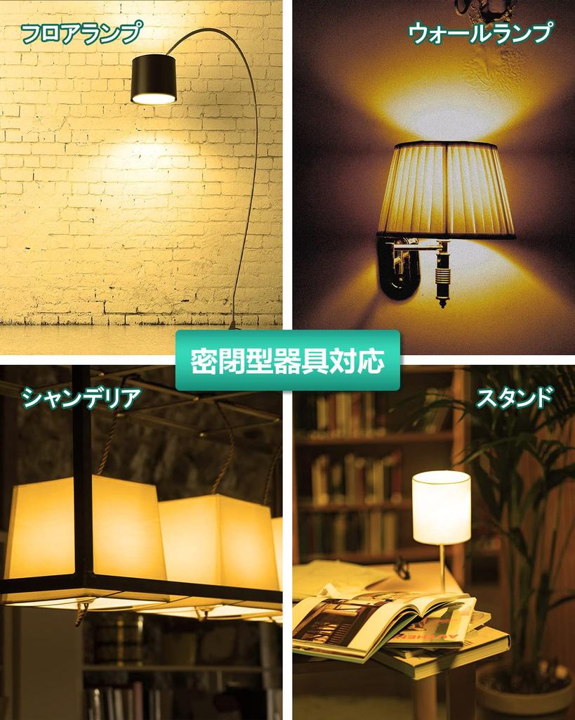 LUTW LED Bulbs, E26 Base, Warm White, 9W, 900lm, 60W Equivalent, 2700K, 220° Wide Beam, High Color Rendering, Compatible with Enclosed Fixtures,