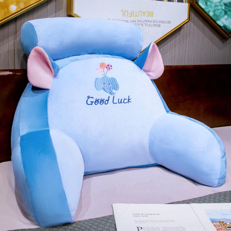 Ice Bean Latex Large Soft Backrest Pillow for Bed – Dormitory Reading & Lumbar Support