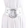 PU Leather Belt Elastic Waist Cincher for Women Girls Stylish Waistband Wide Waist Ornament for Fashionable Outfits