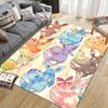 Eevee Pokemon2 Square Area Rug, Non-Slip Floor Mat for Home Decor, Perfect Gift for Eevee Fans.chl