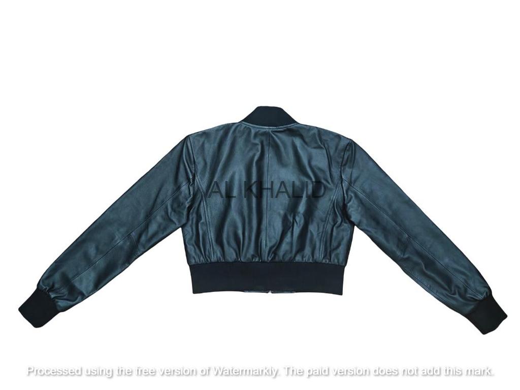 Black Women Soft Leather Jacket Bomber Style Genuine Lambskin Motorcycle Biker